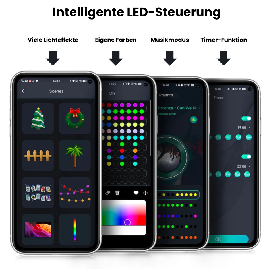 GlowTree® – Smarte Weihnachtslichter mit App & Musikmodus