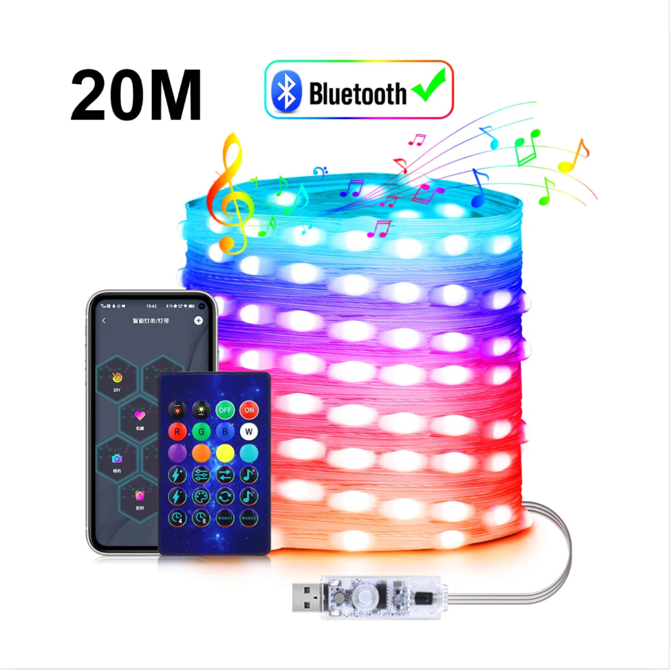 GlowTree® – Smarte Weihnachtslichter mit App & Musikmodus